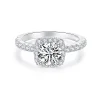 Moissanite Vintage 3.0carat Halo Round Diamond Ring Moissanite Vintage 3.0carat Halo Round Diamond Ring