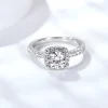 Moissanite Vintage 3.0carat Halo Round Diamond Ring Moissanite Vintage 3.0carat Halo Round Diamond Ring