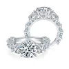 Moissanite 8.0carat Three Stone Round Diamond Ring Moissanite 8.0carat Three Stone Round Diamond Ring