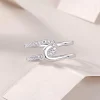 Moissanite Love Knot Diamond Ring