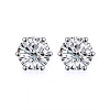 18K White Gold Diamond Stud Earrings