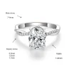 Moissanite 2.0carat Switch Oval Diamond Ring