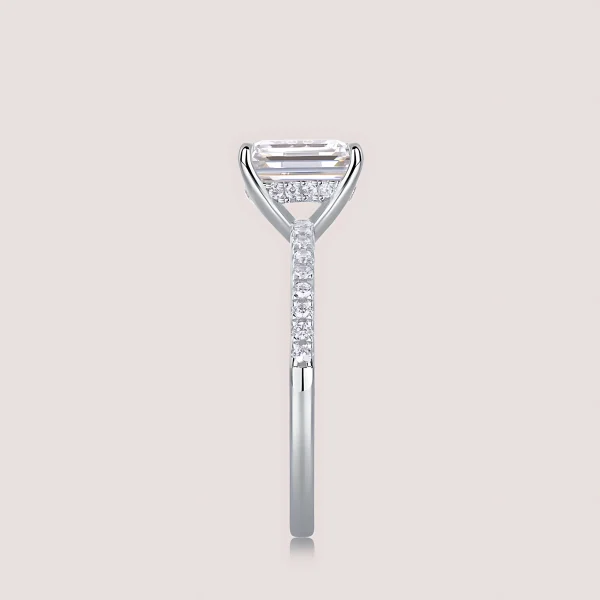 Moissanite 1.5carat Emerald Cut Diamond Ring