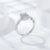 Moissanite 2.0carat 4-Prong Oval Diamond Ring