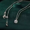 4 Prong Round Diamond Necklace