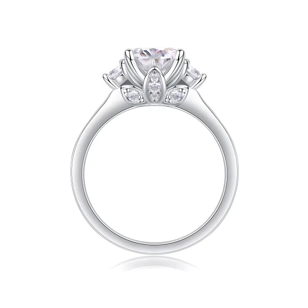 Moissanite 2.0carat Round Diamond Ring