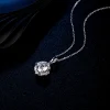 Moissanite 2.0carat Halo Round Diamond Necklace