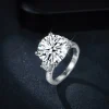 Moissanite 8.0carat Round Diamond Ring Moissanite 8.0carat Round Diamond Ring