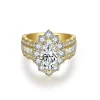 Moissanite Row 2.0carat Marquise Diamond Ring Moissanite Row 2.0carat Marquise Diamond Ring