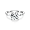 Moissanite 2.0carat Vine Round Diamond Ring Moissanite 2.0carat Vine Round Diamond Ring
