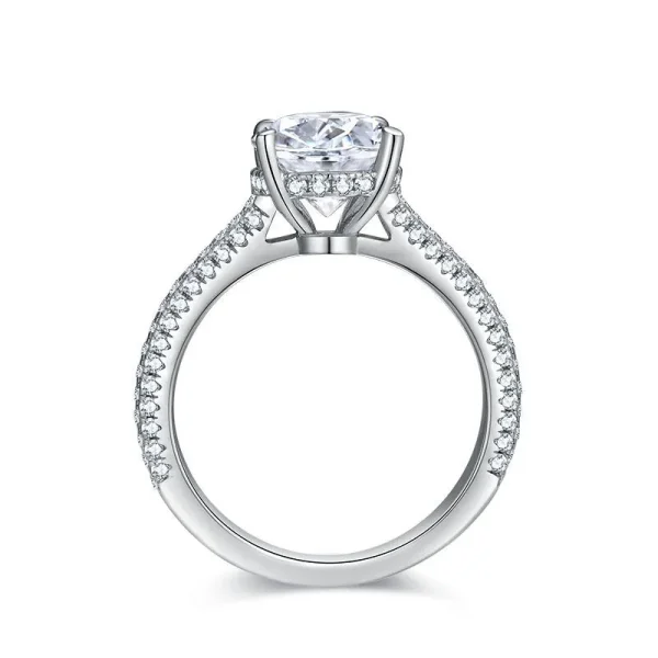 Moissanite Vintage 3.0carat Oval Diamond Ring Moissanite Vintage 3.0carat Oval Diamond Ring