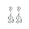 Moissanite Two Stone 7*11mm Pear Diamond Earrings