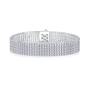 Moissanite 5-Row 2.0mm Tennis Diamond Bracelet Moissanite 5-Row 2.0mm Tennis Diamond Bracelet
